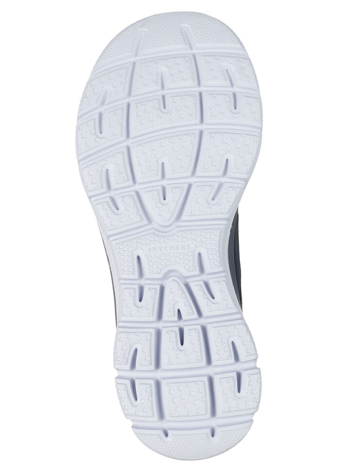 SKECHERS, snygga damsneakers, med gjuten slip-in-hälplatta DUNKELBLAU-SILBER